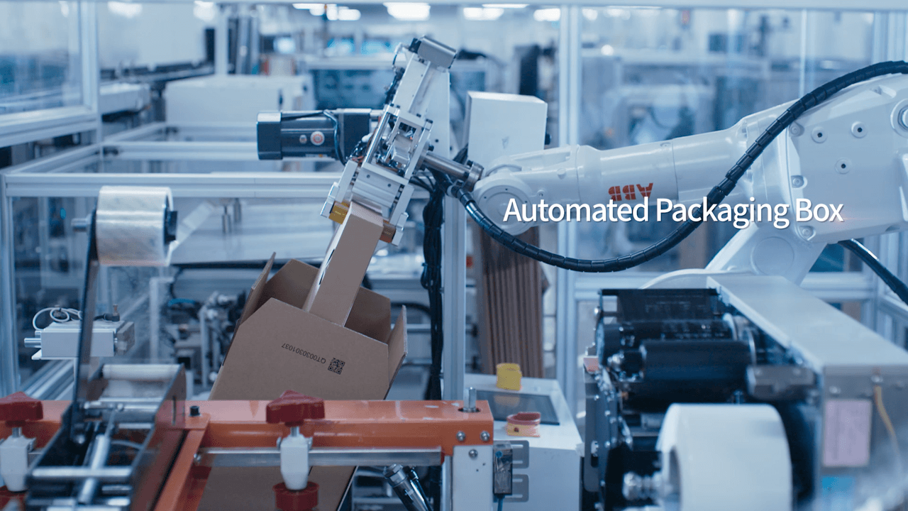 Automated packaging box